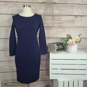 Brass Women’s Pencil Sheath Dress‎ Navy Size Small